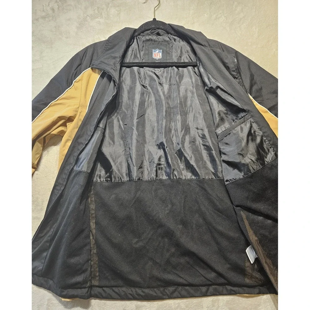 New Orleans Saints NFL‎ G-III Full Zip Jacket Men's M Black Gold Windbreaker
